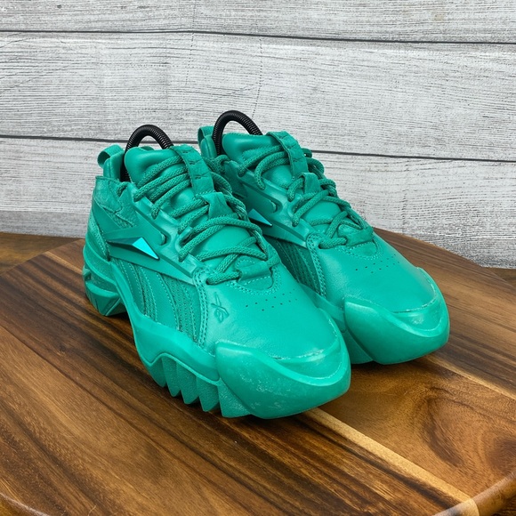 Reebok x Cardi B Club C V2 Emerald Green Sneakers Women’s Shoe Size 7.5 - Picture 3 of 12